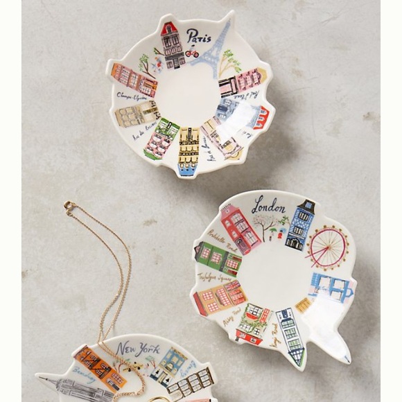 Anthropologie London trinket / jewelry dish